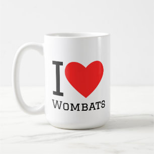 Taza De Café Amo a los wombats