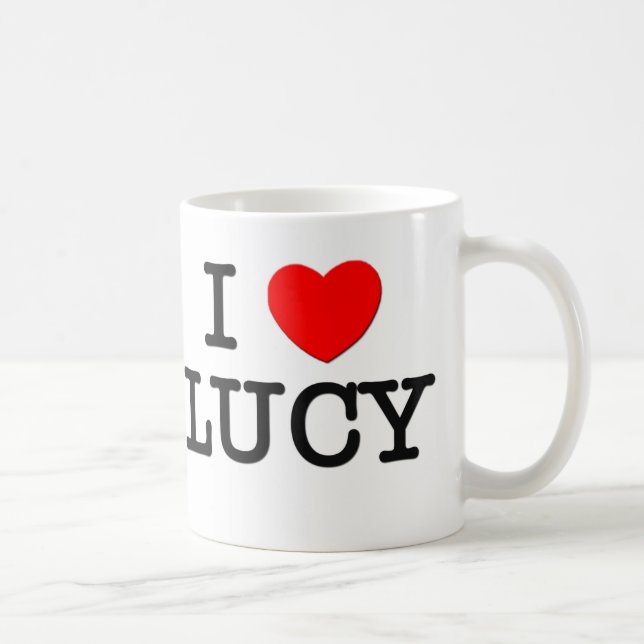 Taza De Café Amo a Lucy (Derecha)