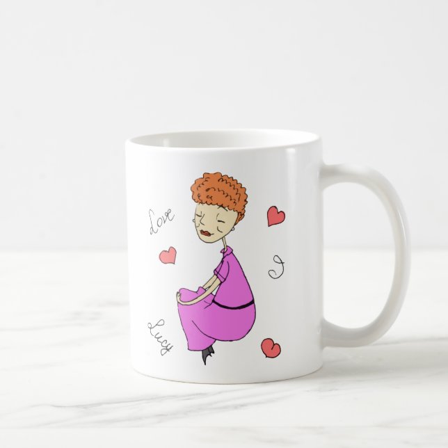 Taza De Café Amo a Lucy (Derecha)