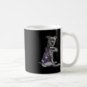 Taza De Café Amo A Mamá Funny Madres De Flores De Pitbull Tatto
