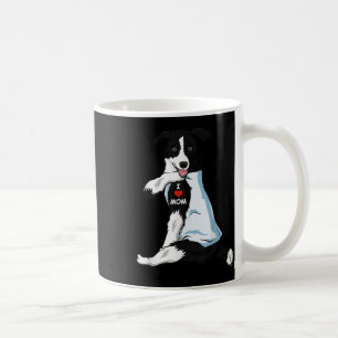 Taza De Café Amo a mamá Tattoo Border Collie Mamá Perro Lover M