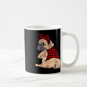 Taza De Café Amo a mamá Tattoo Pug Perros Amantes de Bandana Ma