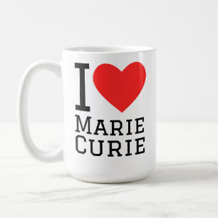 Taza De Café Amo a Marie Curie