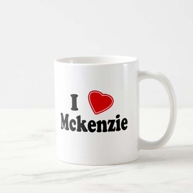 Taza De Café Amo a Mckenzie (Derecha)