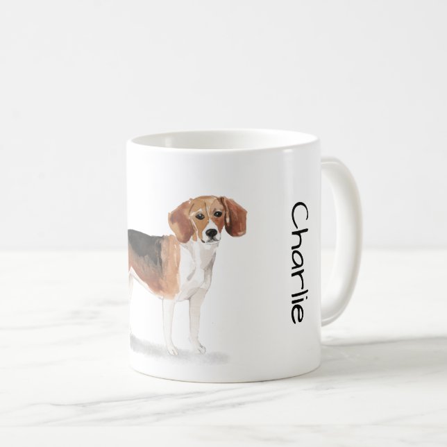 Taza De Café Amo a mi Beagle (Anverso derecho)