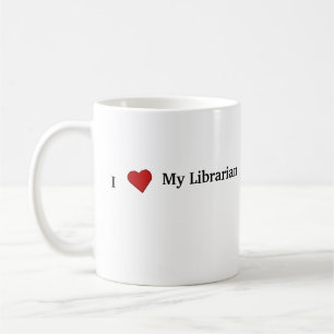Taza De Café Amo a mi bibliotecario