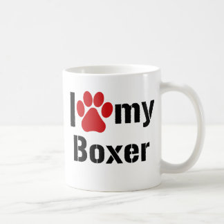 Taza De Café Amo a mi boxeador