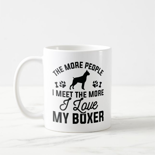 Taza De Café Amo a mi bóxer (Izquierda)