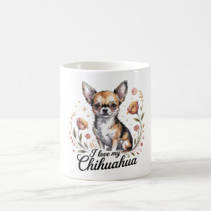 Taza De Café Amo a mi chihuahua 