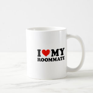 Taza De Café Amo a mi compañera de habitación - Corro a mi comp