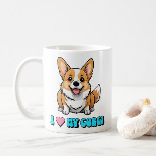 Taza De Café Amo a mi Corgi