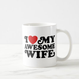 Taza De Café Amo A Mi Esposa Asombrosa