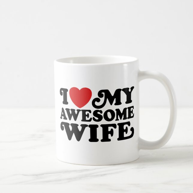 Taza De Café Amo A Mi Esposa Asombrosa (Derecha)