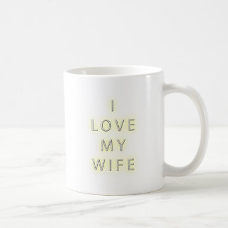 Taza De Café Amo a mi esposa (el negro)