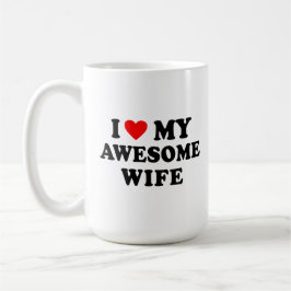 Taza De Café Amo a mi esposa increíble