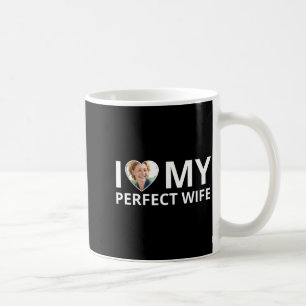 Taza De Café Amo a mi esposa perfecta Foto Corazón Divertido Ca