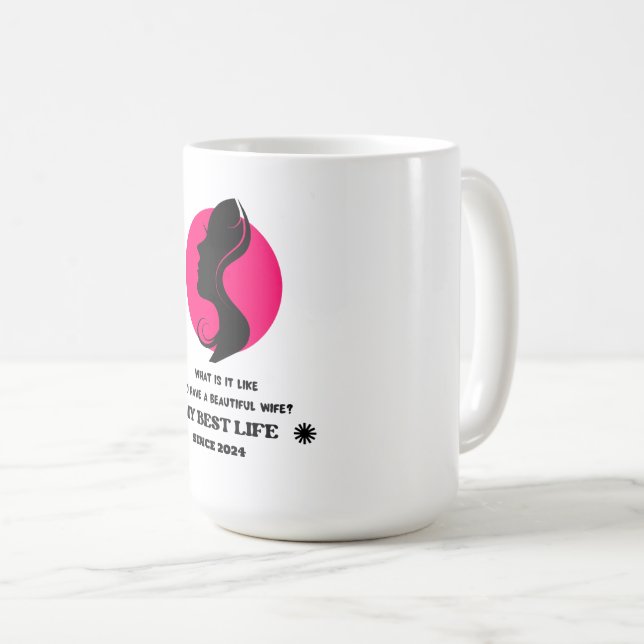 Taza De Café Amo a mi esposa personalizado (Anverso derecho)
