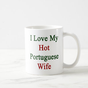 Taza De Café Amo a mi esposa portuguesa caliente