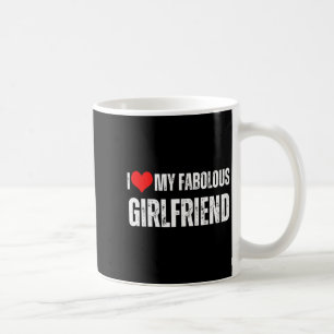 Taza De Café Amo a mi fabulosa novia Retro Style Valentin