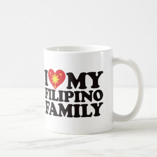 Taza De Café Amo a mi familia filipina