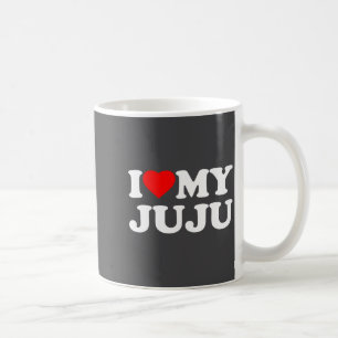 Taza De Café Amo a mi familia Juju Heart abuela manga larga 