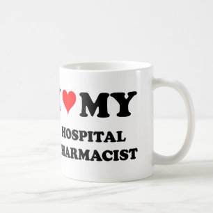Taza De Café Amo a mi farmacéutico del hospital