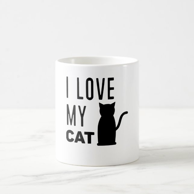Taza De Café Amo a mi Gato (Centro)