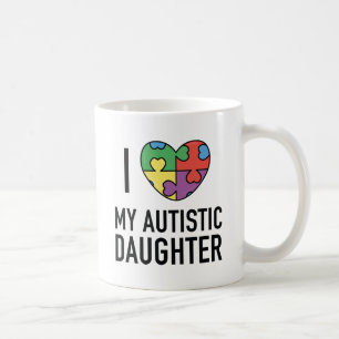 Taza De Café Amo A Mi Hija Autista