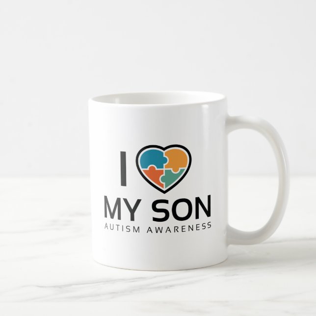 Taza De Café Amo A Mi Hijo (Derecha)