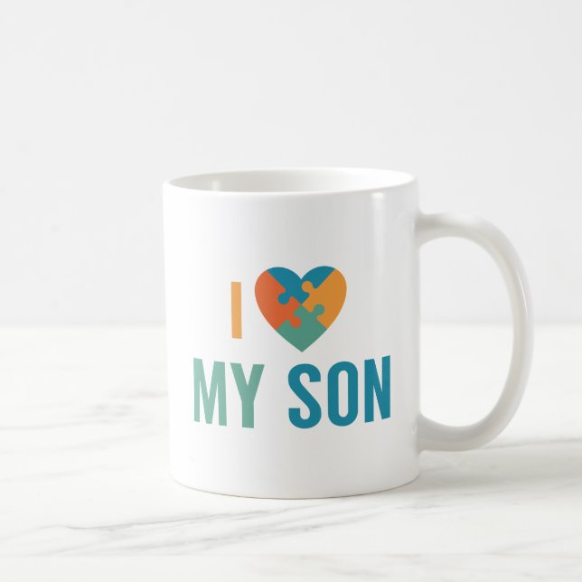 Taza De Café Amo A Mi Hijo (Derecha)