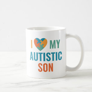 Taza De Café Amo A Mi Hijo Autista