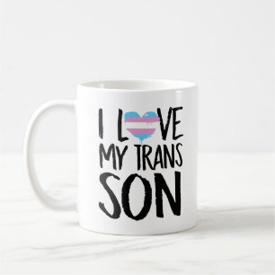 Taza De Café Amo a mi hijo del transporte
