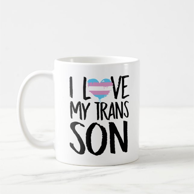 Taza De Café Amo a mi hijo del transporte (Izquierda)