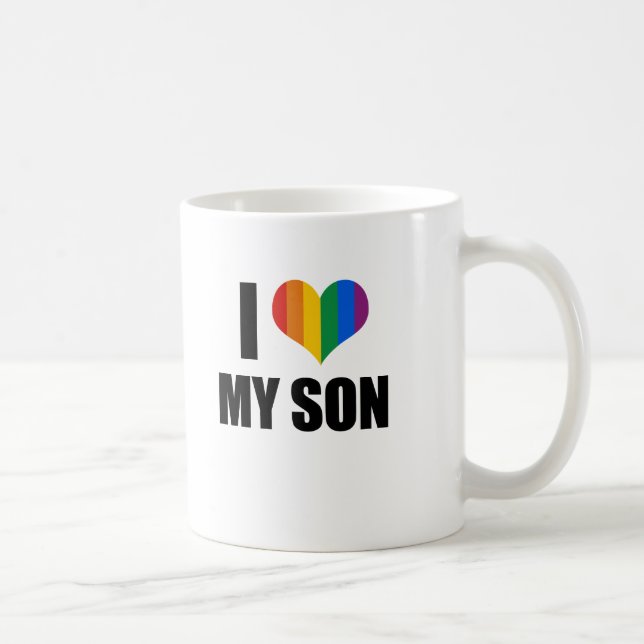 Taza De Café Amo a mi hijo gay (Derecha)