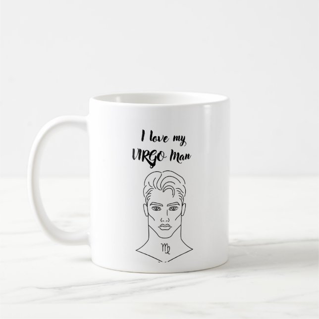 Taza De Café Amo A Mi Hombre Virgo (Izquierda)