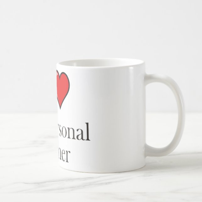 Taza De Café Amo a mi instructor personal (Derecha)