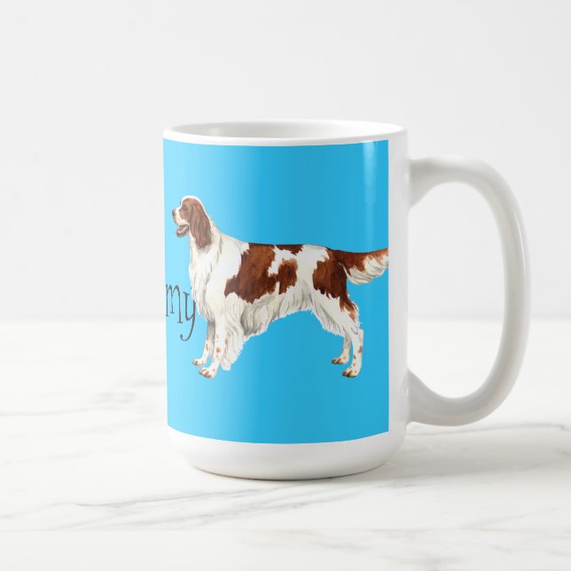 Taza De Café Amo a mi irlandés Red and White Setter (Derecha)