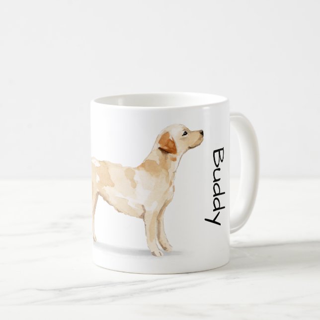 Taza De Café Amo a mi Labrador Retriever   (Anverso derecho)