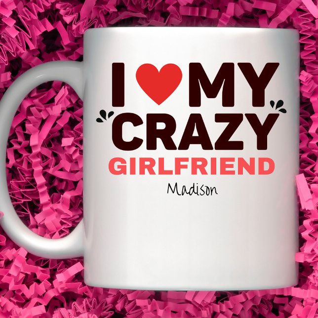 Taza De Café Amo A Mi Loca Novia (Subido por el creador)