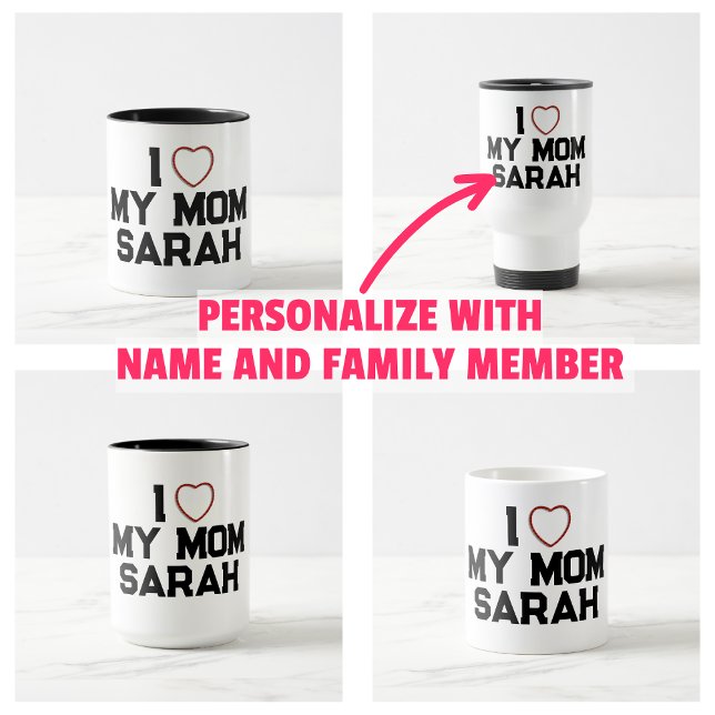 Taza De Café Amo a mi mamá (I Love My Mom Mug)