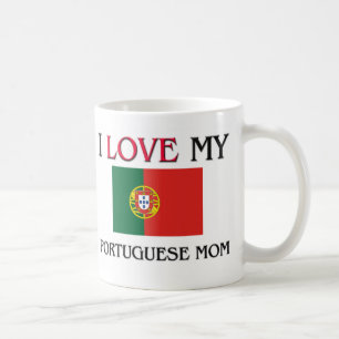 Taza De Café Amo a mi mamá portuguesa