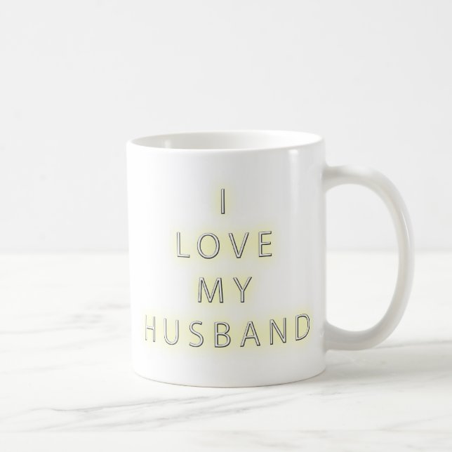 Taza De Café Amo a mi marido (el negro) (Derecha)