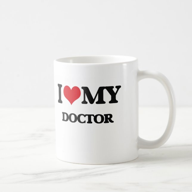Taza De Café Amo a mi médico (Derecha)