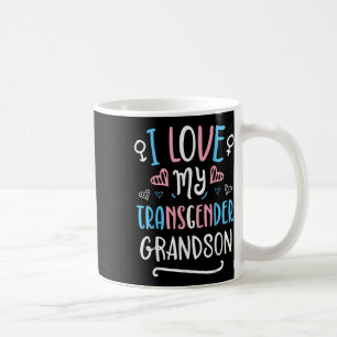Taza De Café Amo a mi nieto transgénero Lgbt bandera del orgull