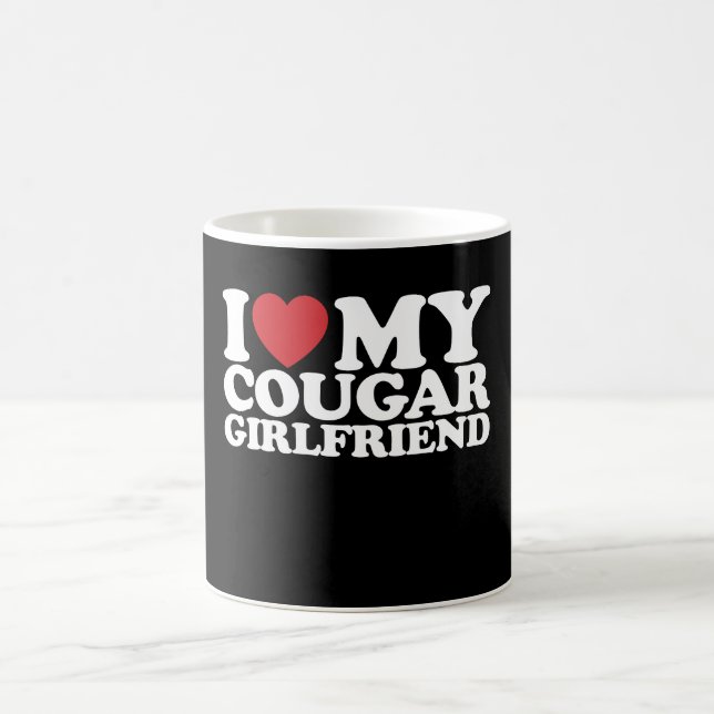 Taza De Café Amo a mi novia puma (Centro)