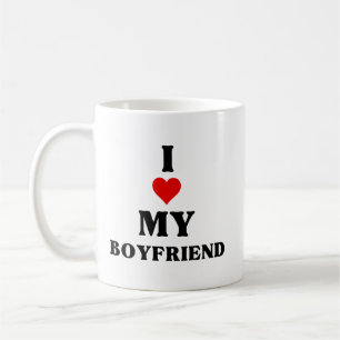 Taza De Café Amo A Mi Novio Caliente, Corazón A Mi Novio Calien