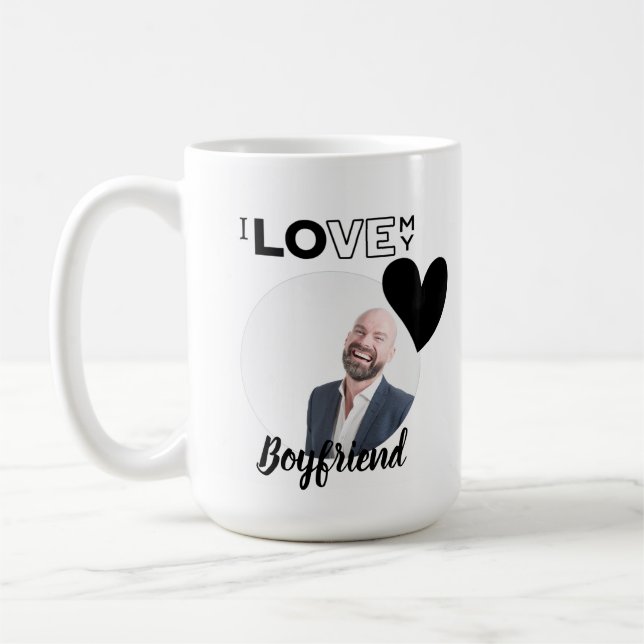 Taza De Café Amo a mi novio, esposo y abuelo (Izquierda)