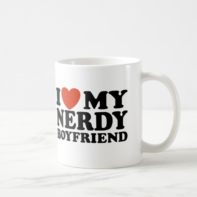 Taza De Café Amo A Mi Novio Nerdy (Derecha)