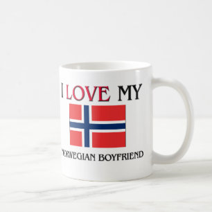 Taza De Café Amo a mi novio noruego