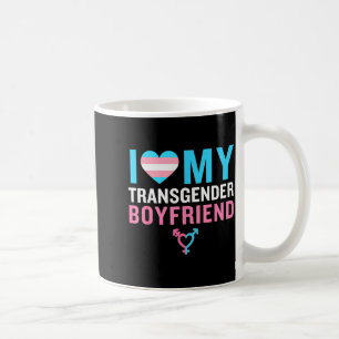 Taza De Café Amo a mi novio transgénero Orgullo Lgbt Valenti